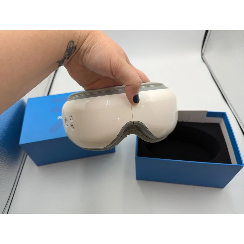 RENPHO Eye Massager White RF-EM001 Heat Vibration Music OS